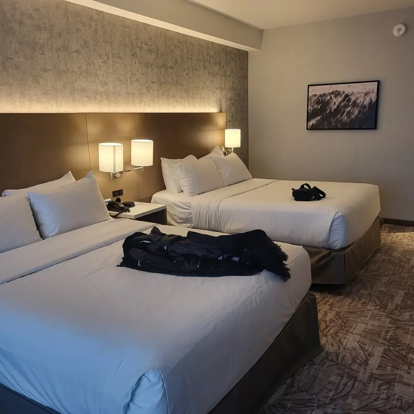 Hotel at Great Canadian Casino Resort Toronto, Etobicoke — a guest room with two beds